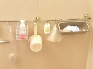 浴室の壁を有効活用