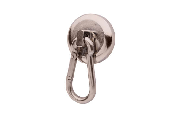 強力マグネットフック カラビナ付き